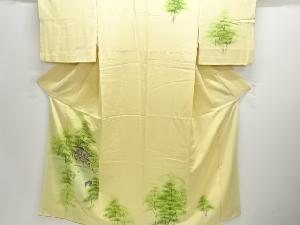 アンティーク　銀閣寺模様着物